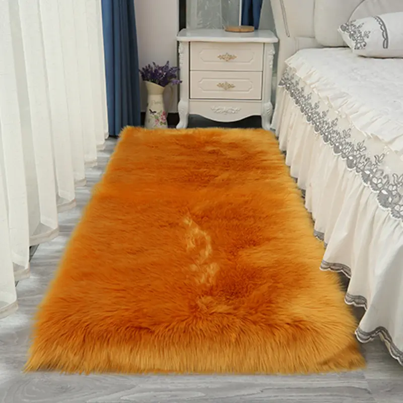 Vendita calda tappeti in pelliccia sintetica tappetini in pelliccia di coniglio ultra morbida tappeto all'ingrosso tappeti in pelliccia sintetica tappeti decorazione