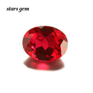 Competitive Price <strong>Ruby</strong> Loose Gemstone Fancy Color Blood <strong>Ruby</strong> Gemstone Oval Shape Lab Created <strong>Ruby</strong>