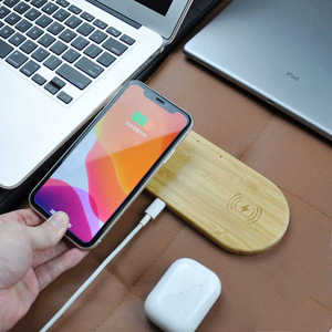 Беспроводное зарядное устройство с двумя USB-портами для мобильных телефонов и других устройств - Product Image 2