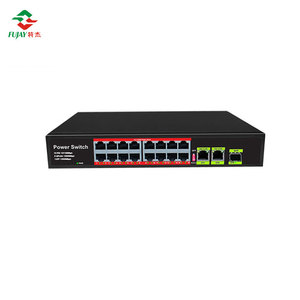 Fast <strong>Ethernet</strong> <strong>16</strong> Port 10/100mbps Poe Switch With 2uplink 1sfp Port Vlan 250m Hub Network Switch for Security - Product Image 2