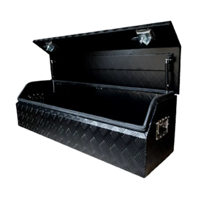 Lamax nuovo design nero sottoletto cassetta degli attrezzi sotto il vassoio in alluminio porta attrezzi per camion per rimorchio e pick-up