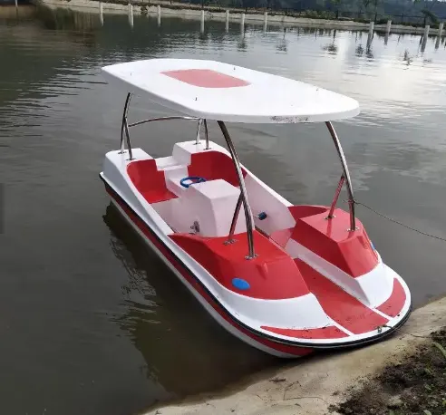 Bateau à pédales de loisir FRP utilisé pour le parc aquatique