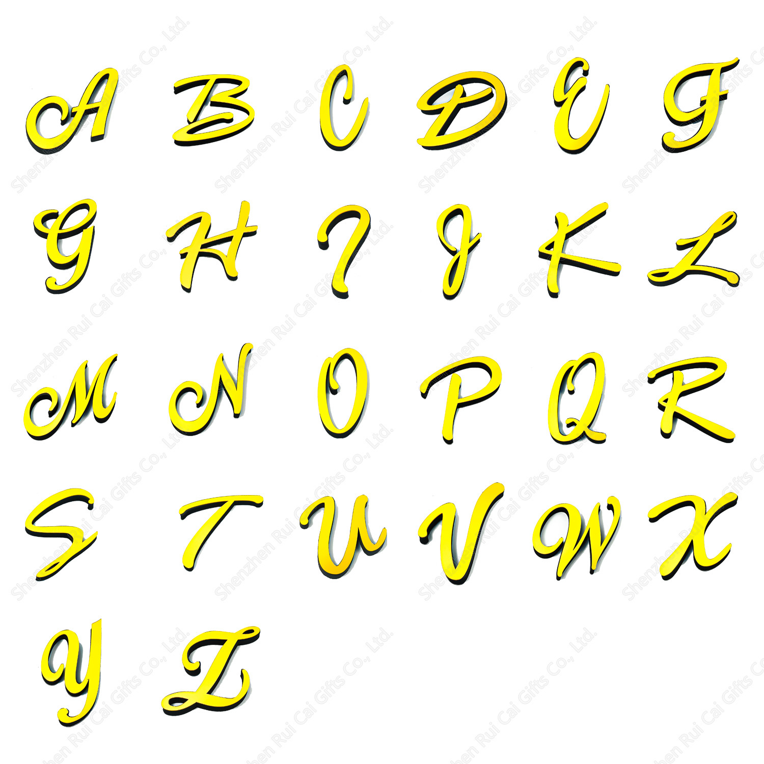 Letra cursiva (precio por letra)