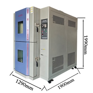 Zweikammer-Industrie-Heiß-Kalt-Schock für Kammer-40 ~ 150 Temperatur bereich 0,1 Genauigkeit für Verbund material - Product Image 2
