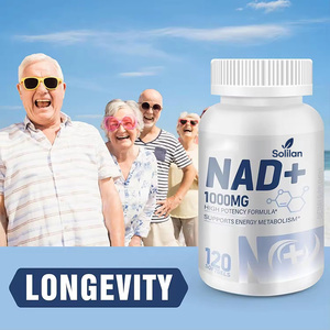 Solilan nhà máy OEM ODM 120 đếm NAD + 1000mg vitamin Softgels nicotinamide riboside chất chống oxy hóa năng lượng sức khỏe bổ sung - Product Image 5