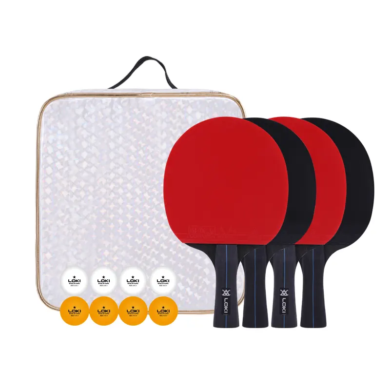 LOKI China Professional Supplier 3 Star Ping Pong Bat Odm/oem racchette da Ping-Pong a tre stelle all'ingrosso con palline in ABS