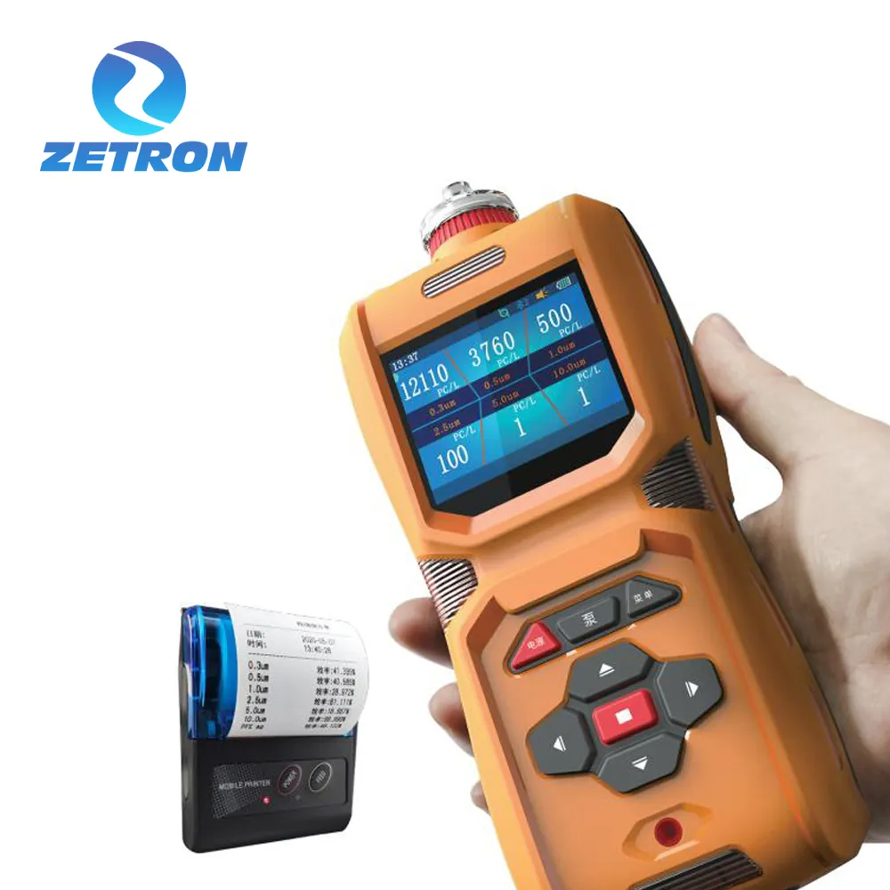 Analyseur de gaz portable Zetron MS600 Multi 6 en 1 très large plage de température temps de réponse rapide capteur importé avec imprimante