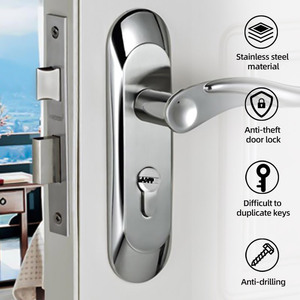 Hot Sale <strong>New</strong> Design Keyless Door <strong>Lock</strong> with 60mm European Barrel Handle <strong>Key</strong> Cylinder Profile for Doors - Product Image 5