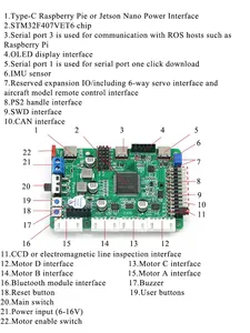 Stm32f407 Roboters teuer platine ROS Smart Car Haupt steuerung 4WD Radar Hindernis vermeidung für <span class=keywords><strong>Raspberry</strong></span> <span class=keywords><strong>Pi</strong></span> Jetson Nano CAN Port