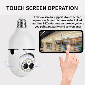 4MP Indoor Dual Lens Glühbirnen kamera Drahtlose Sicherheit 360-Grad-Panorama Wifi Bulb Dome-Buchse PTZ-Netzwerk IP-Kamera H.265 - Product Image 4