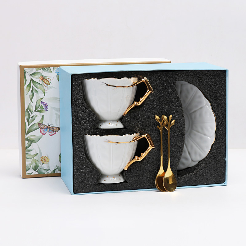 double cup and saucer gift box