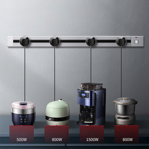 Venta directa de fábrica enchufe universal extensión de enchufe de tira de alimentación redonda con puertos USB enchufe montado en superficie móvil - Product Image 4