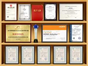 OEM新款高品质20CM迷你1080p HDMI公至VGA母适配器转换器连接电缆，用于计算机HDCP - Product Image 6