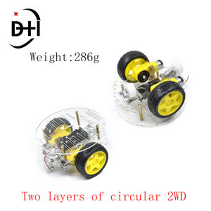 Neuer Vermeidung verfolgungs motor Smart Robot Car Chassis Kit Geschwindigkeit geber Batterie kasten 2WD Ultraschall modul Für Arduino UNO R3 Kit - Product Image 5