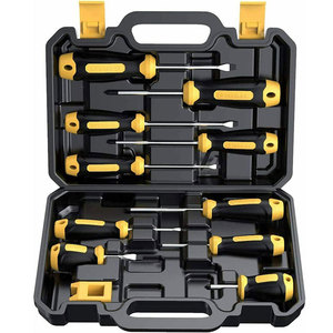 10 adet güçlü manyetik kaymaz hassas tornavida seti ev aracı ile Magnetizer ve sert çanta OEM özelleştirilebilir - Product Image 1