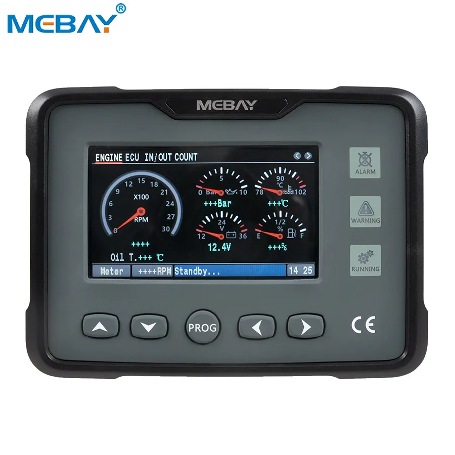 Mebay medidor de painel, múltiplos parâmetros, medidor de painel do motor gm70c diesel do gás