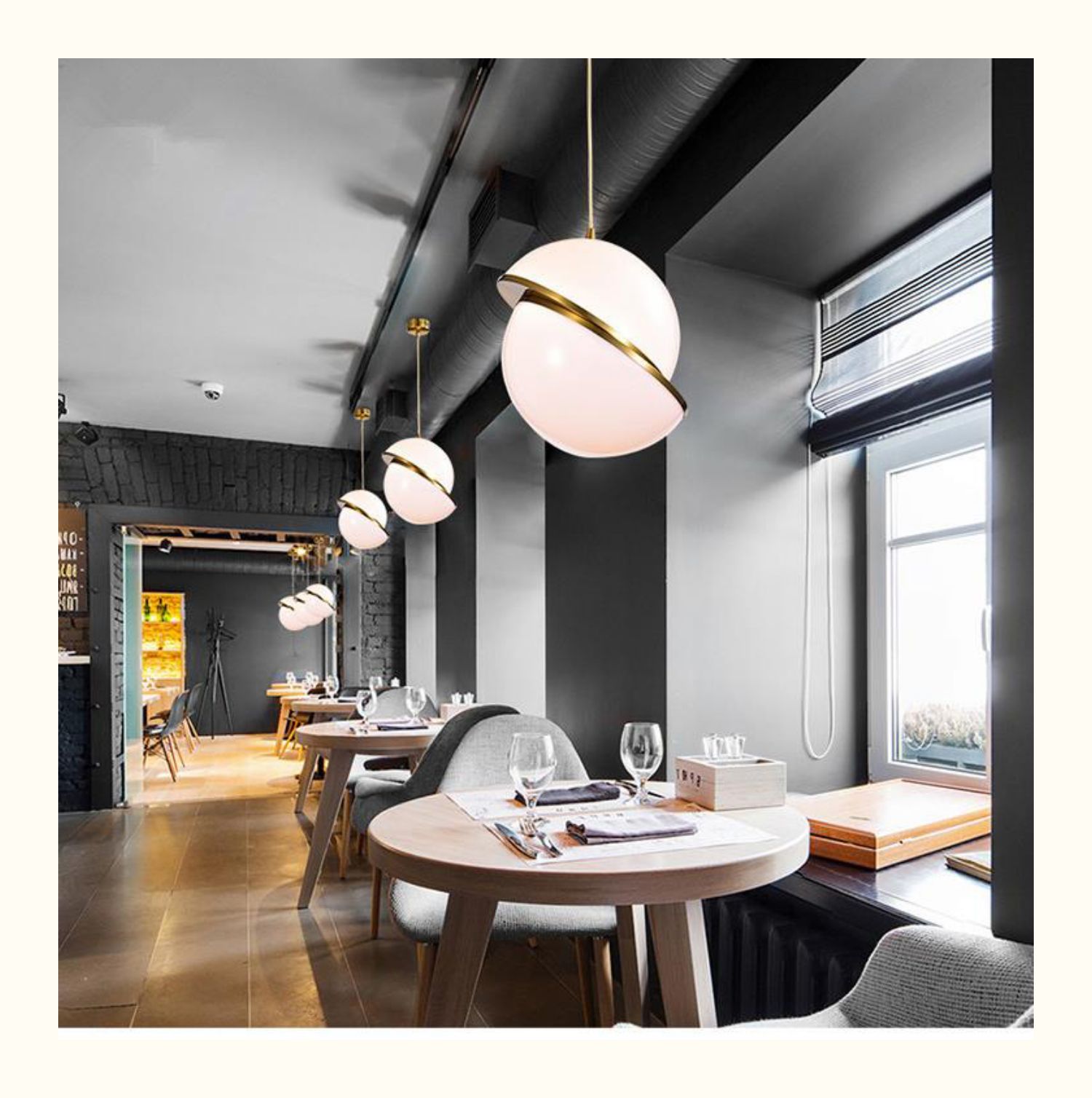 2021 Hot Sale Pendant Lights modern hanging restaurant pendant lamp one small ball chandelier