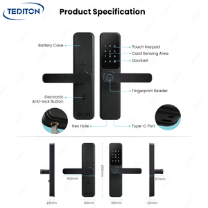 Cerradura inteligente Para puerta fechadura ổ khóa kỹ thuật số cho cửa ra vào cổng thông minh nhập Cửa Khóa với an toàn sinh trắc học ngón tay - Product Image 6