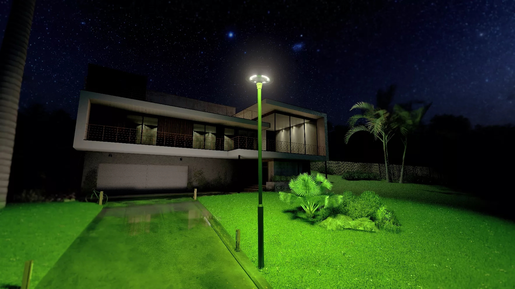 RGB LED SOLAR GARDEN LIGHT 7