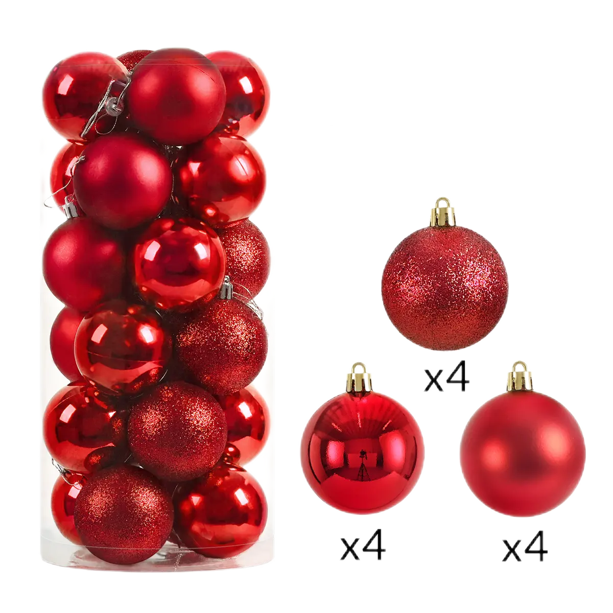 Dropshipping productos 2023 Venta caliente adornos colgantes de plástico adornos de Navidad para la decoración del árbol de Navidad