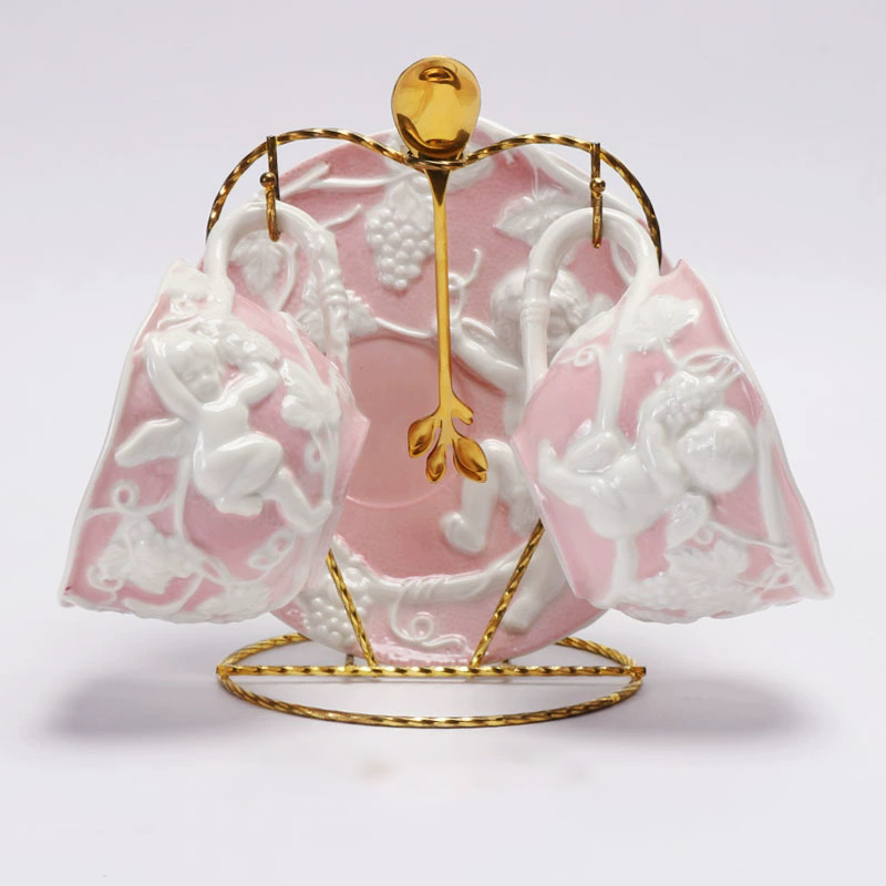 double cup and saucer