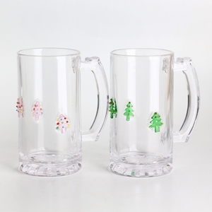 500 ml New <strong>Design</strong> Beer Glass <strong>Mug</strong> <strong>with</strong> Icon Glass <strong>Different</strong> Shape Icon Glass in Factory - Product Image 3