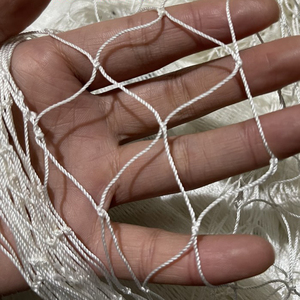 12本のストランド1cm白ノットネットメッシュナイロンスポーツフェンスネットファーム養殖魚保護プラスチック防鳥網 - Product Image 5