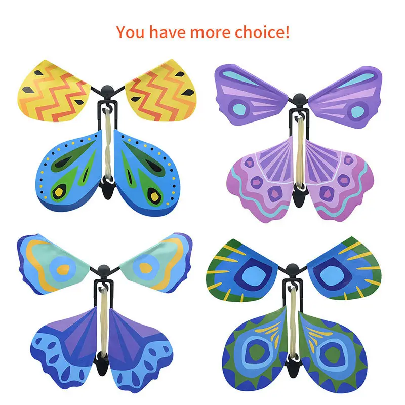 Y Vliegende Vlinder Verrassing Grappig Speelgoed Decompressie Artefact Creatieve Magische Vlinder Nieuwigheid Kind Magische Rekwisieten