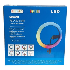 USB şarj ile 10 inç RGB halka ışık moda LED Video fotoğrafçılığı iç mekan lambası açık seyahat parti - Product Image 4