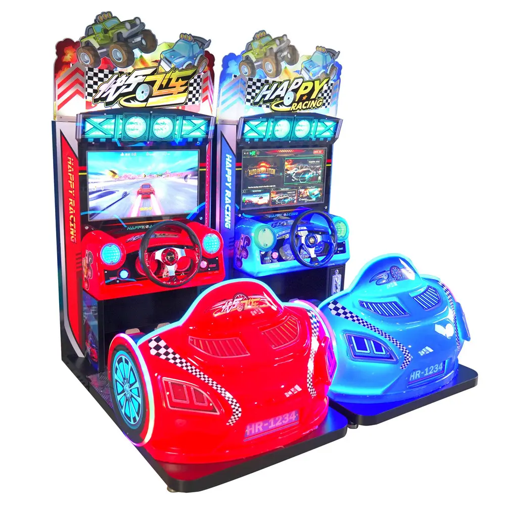 2023 el más nuevo juego de Arcade, juegos de coches de ciudad, carreras felices, Arcade, máquina de juego de coches de carreras para niños a la venta