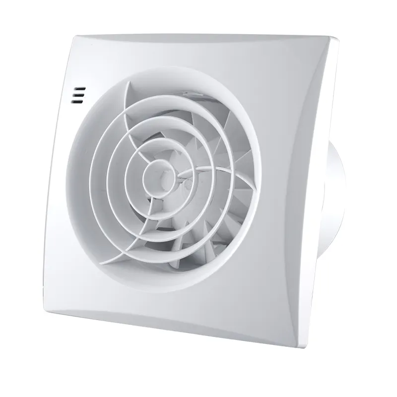 Ventilador de escape de ventilação, 6 "plástico, vidro de garagem, suporte de parede, com obturador