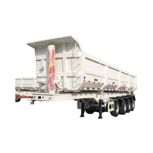4/5/<span class=keywords><strong>6</strong></span>轴u型钢前桥提升自卸车拖车40-100吨货物翻车机后自卸车半挂车待售