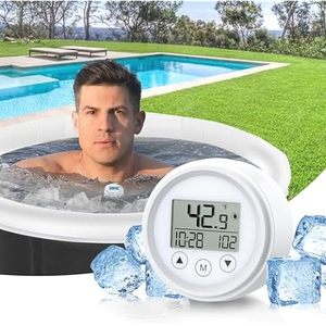 Waterproof Portable Ice Bath with Pool Thermometer Ice Bath Water Floating Digital Thermometer <strong>and</strong> <strong>Timer</strong> for Ice Baths - Product Image 5