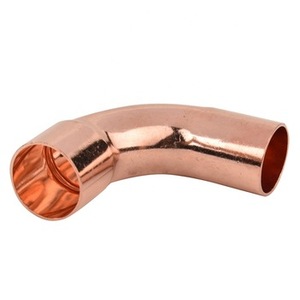 Factory Outlet Red Copper Fitting <strong>Reducing</strong>/Equal Round <strong>90</strong> <strong>Degree</strong> Elbows 7/8&quot;*<strong>5</strong>/8&quot;*7/8&quot; - <strong>4</strong> 1/8&quot;*<strong>3</strong> 1/8&quot;*<strong>4</strong> 1/8&quot; - Product Image 5