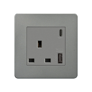 ユニバーサルソケットスイッチタイプCUSBソケットモダン13AシングルマルチカラーユニバーサルUSBソケット - Product Image 3