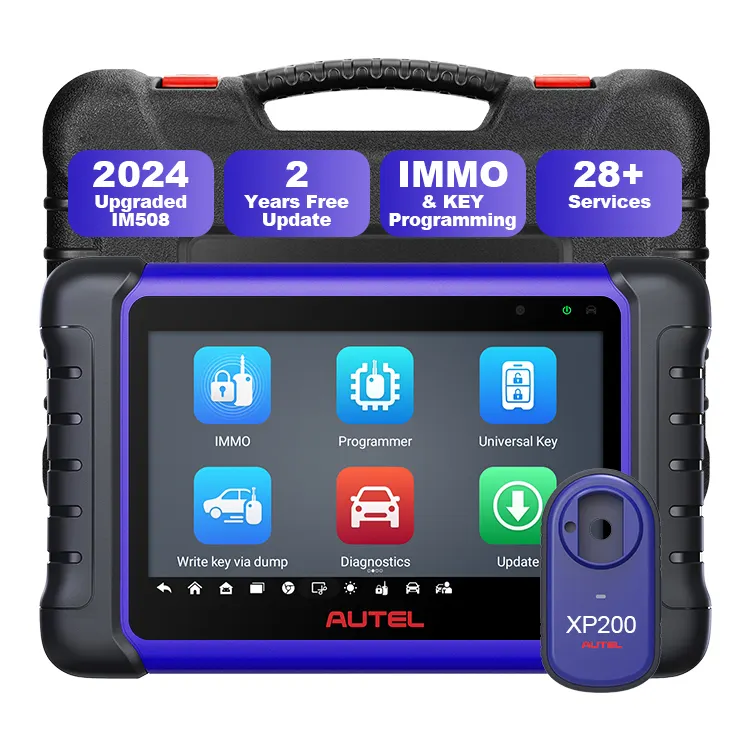 Autel MaxiIM IM508S nuovissimo strumento di programmazione per chiavi aggiornamento IM508 KM100 OBDII scanner diagnostico XP200 36 servizio tutto il sistema