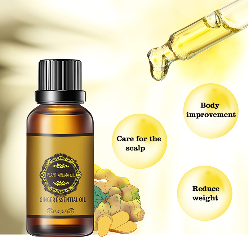 2022 belly drainage premium ginger slimming essential oil natural slimming oil fat burning weight loss