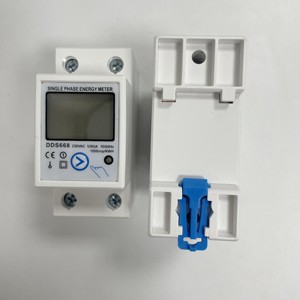 Din轨道数字单相复位零电能表kWh电压电流功耗表瓦特表电量220V <span class=keywords><strong>AC</strong></span>