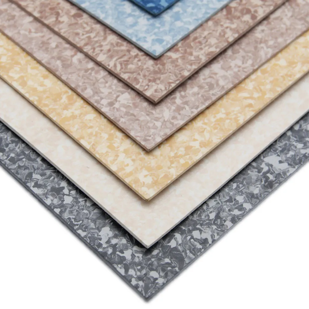 Comercial de PVC de grado vinilo homogéneo azulejos