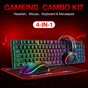 Teclados numéricos Ratón y teclado de oficina Función multimedia Teclado y ratón Led Precio bajo