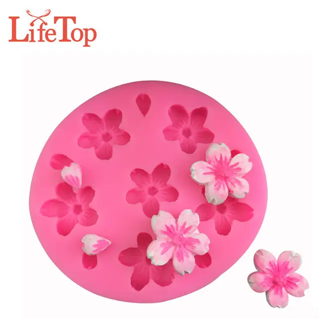 Moule à pâtisserie 12822 en silicone pour gâteaux, modèle floral à chrysanthème Sakura, Pudding, Fondant, chocolat, Biscuits, bonbons