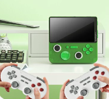 Double poignée verte translucide