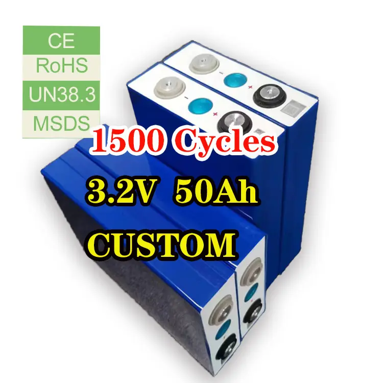Tingkat merek prismatik Cell 3.2v 50ah sel lifepo4 baterai lithium untuk sepeda listrik