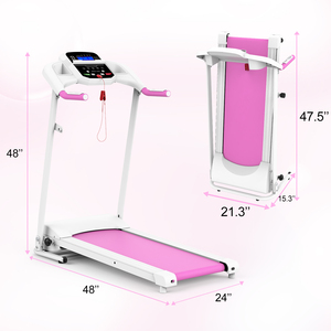 2025 Elektrisches Klapp laufband Einfache Montage Motorisierte Fitness-Laufmaschine mit Lautsprechern für den Heimgebrauch, 12 vor eingestellte Programme - Product Image 6