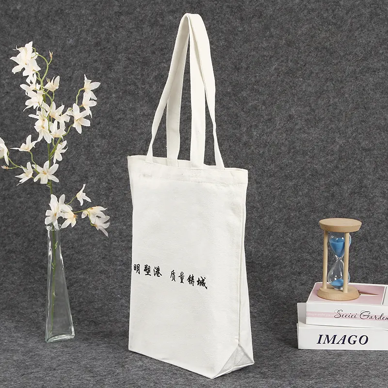 حقيبة يد صغيرة من القماش الكتاني أبيض سادة اللون متين بحجم يمكن تخصيصه، حقيبة يد صغيرة من القماش مخصصة، حقيبة قماش مخصصة