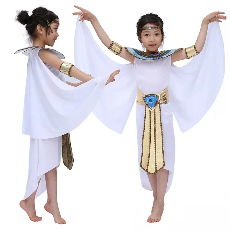 Disfraz de Halloween para niños niña Antiguo Egipto vestido egipcio Faraón Cleopatra Príncipe princesa disfraz para niños Cosplay