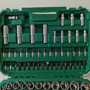 新年特別ホットセールプロフェッショナルスチールソケットツールセット94 pcsツールキットボックス六角ソケットセットスクリューラチェットハンドツールセット - Product Image 2