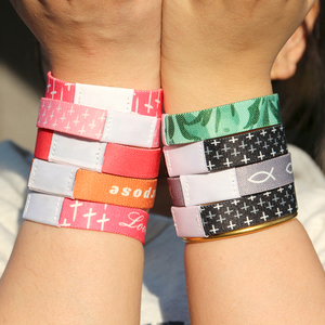 Customizable Durable Elastic Band Bible Verse Bracelet Waterproof Christian Faith Gift for Church Groups 13.56MHz RFID NFC - Product Image 2
