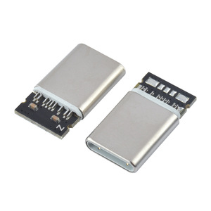 TYPE-Cオスアップル15 Cポートストレッチ5はんだ接合USB Cオスアップルソケット - Product Image 3