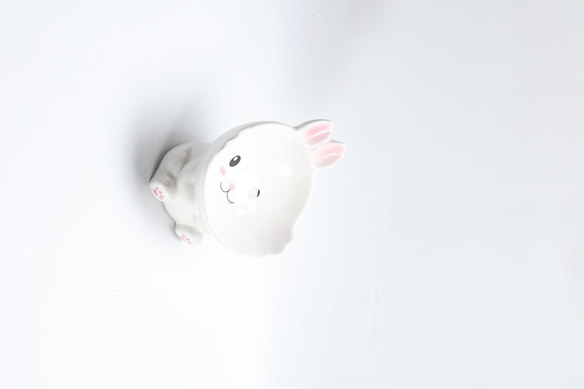 Lapin mignon aux oreilles roses - Capacité 20 blanc0G